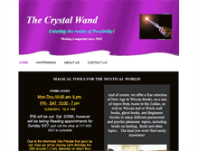 Tablet Screenshot of crystalwandinpa.com